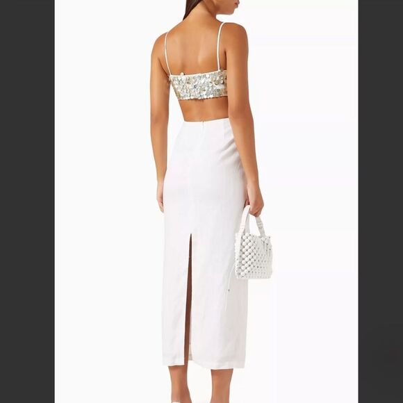 ✨ Staud Jada Dress in White – Size 6 NWT - Picture 3 of 10